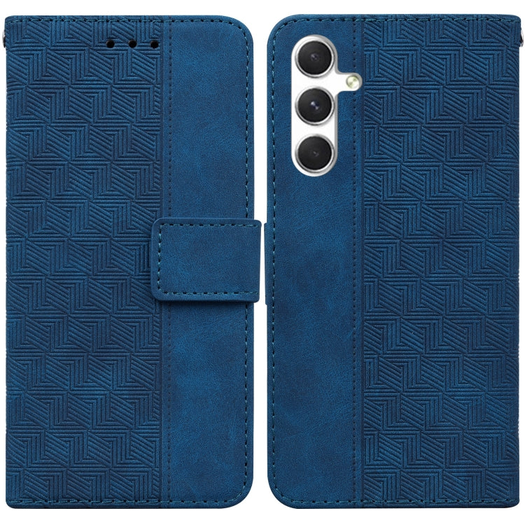 Custodia per telefono in pelle goffrata geometrica, For Samsung Galaxy S25 FE 5G, For Samsung Galaxy S25 Edge 5G, For Samsung Galaxy S25 5G, For Samsung Galaxy S25+ 5G