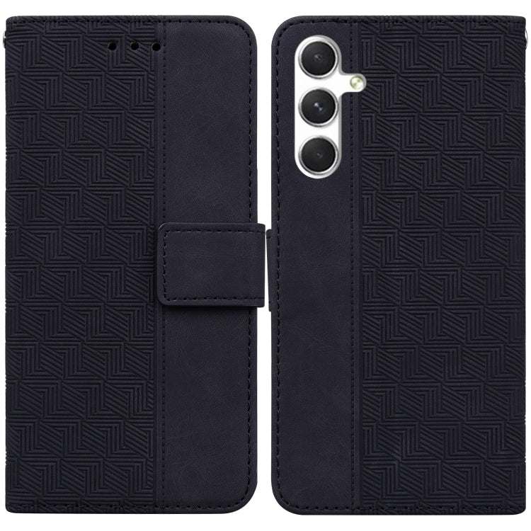 Custodia per telefono in pelle goffrata geometrica, For Samsung Galaxy S25 FE 5G, For Samsung Galaxy S25 Edge 5G, For Samsung Galaxy S25 5G, For Samsung Galaxy S25+ 5G