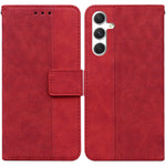 Custodia per telefono in pelle goffrata geometrica, For Samsung Galaxy S25 FE 5G, For Samsung Galaxy S25 Edge 5G, For Samsung Galaxy S25 5G, For Samsung Galaxy S25+ 5G