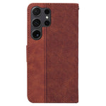 Custodia per telefono in pelle goffrata geometrica, For Samsung Galaxy S25 Ultra 5G, For Samsung Galaxy S24 FE 5G