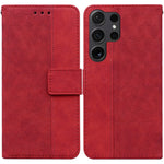 Custodia per telefono in pelle goffrata geometrica, For Samsung Galaxy S25 Ultra 5G, For Samsung Galaxy S24 FE 5G