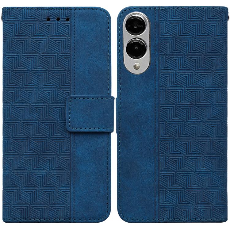 Custodia per telefono in pelle goffrata geometrica, For Samsung Galaxy S25 FE 5G, For Samsung Galaxy S25 Edge 5G, For Samsung Galaxy S25 5G, For Samsung Galaxy S25+ 5G