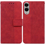 Custodia per telefono in pelle goffrata geometrica, For Samsung Galaxy S25 FE 5G, For Samsung Galaxy S25 Edge 5G, For Samsung Galaxy S25 5G, For Samsung Galaxy S25+ 5G