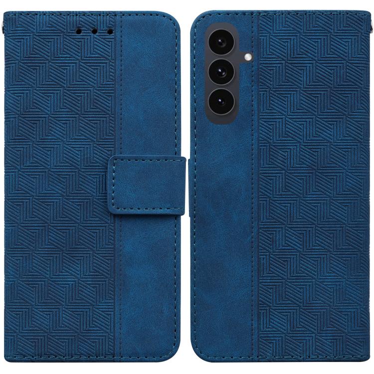 Custodia per telefono in pelle goffrata geometrica, For Samsung Galaxy S25 FE 5G, For Samsung Galaxy S25 Edge 5G, For Samsung Galaxy S25 5G, For Samsung Galaxy S25+ 5G