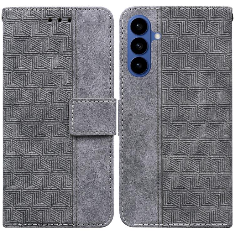 Custodia per telefono in pelle goffrata geometrica, For Samsung Galaxy S26+ 5G, For Samsung Galaxy S26 Edge 5G, For Samsung Galaxy S26 Ultra 5G, For Samsung Galaxy S26 5G