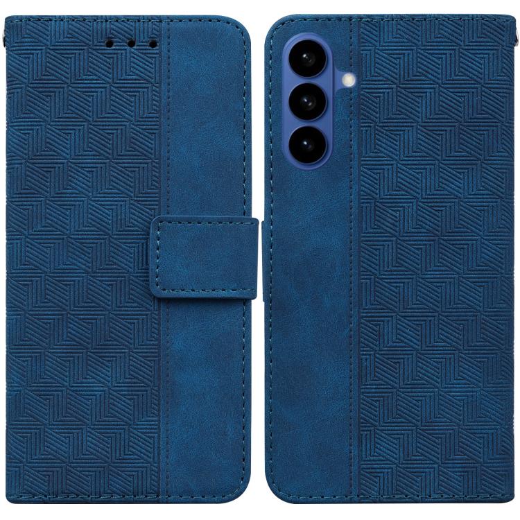 Custodia per telefono in pelle goffrata geometrica, For Samsung Galaxy S26+ 5G, For Samsung Galaxy S26 Edge 5G, For Samsung Galaxy S26 Ultra 5G, For Samsung Galaxy S26 5G