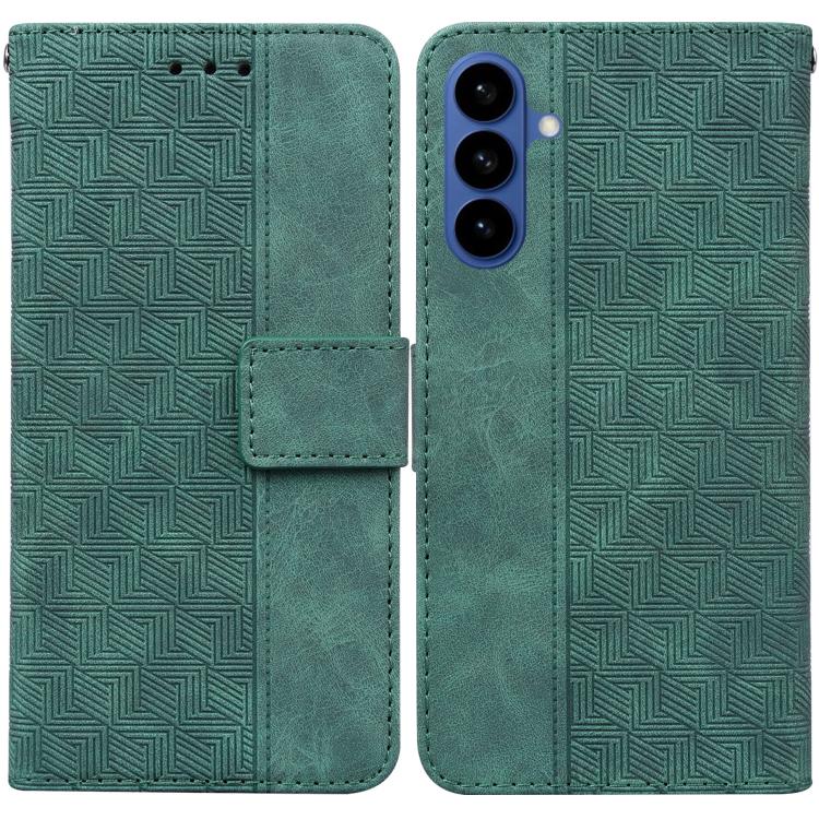 Custodia per telefono in pelle goffrata geometrica, For Samsung Galaxy S26+ 5G, For Samsung Galaxy S26 Edge 5G, For Samsung Galaxy S26 Ultra 5G, For Samsung Galaxy S26 5G