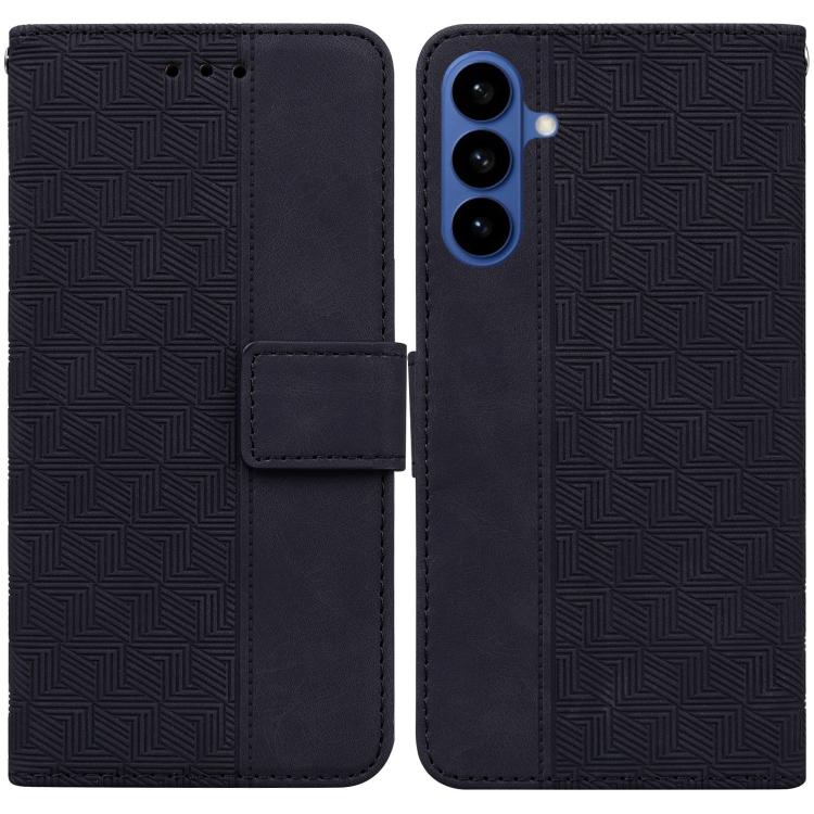 Custodia per telefono in pelle goffrata geometrica, For Samsung Galaxy S26+ 5G, For Samsung Galaxy S26 Edge 5G, For Samsung Galaxy S26 Ultra 5G, For Samsung Galaxy S26 5G