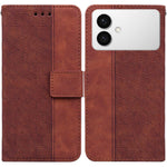Custodia per telefono in pelle goffrata geometrica, For Samsung Galaxy S26+ 5G, For Samsung Galaxy S26 Edge 5G, For Samsung Galaxy S26 Ultra 5G, For Samsung Galaxy S26 5G