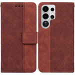 Custodia per telefono in pelle goffrata geometrica, For Samsung Galaxy S26+ 5G, For Samsung Galaxy S26 Edge 5G, For Samsung Galaxy S26 Ultra 5G, For Samsung Galaxy S26 5G