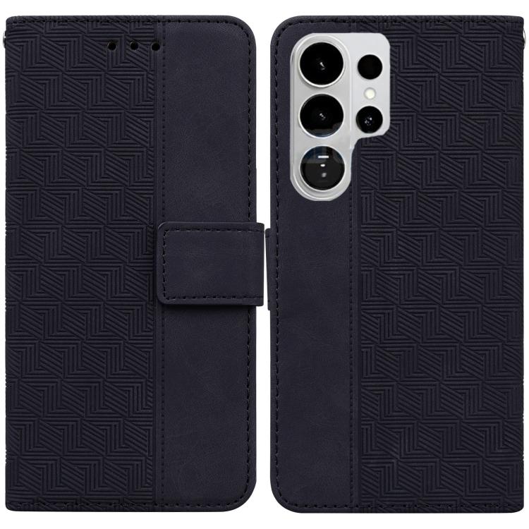 Custodia per telefono in pelle goffrata geometrica, For Samsung Galaxy S26+ 5G, For Samsung Galaxy S26 Edge 5G, For Samsung Galaxy S26 Ultra 5G, For Samsung Galaxy S26 5G