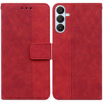 Custodia per telefono in pelle goffrata geometrica, For Samsung Galaxy S26+ 5G, For Samsung Galaxy S26 Edge 5G, For Samsung Galaxy S26 Ultra 5G, For Samsung Galaxy S26 5G
