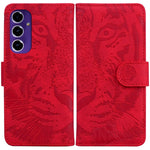 Custodia per cellulare in pelle con motivo tigre in rilievo, For Samsung Galaxy S25 Ultra 5G, For Samsung Galaxy S24 FE 5G