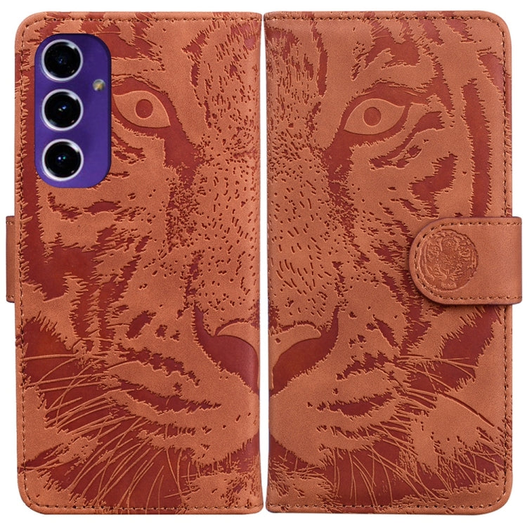Custodia per cellulare in pelle con motivo tigre in rilievo, For Samsung Galaxy S25 Ultra 5G, For Samsung Galaxy S24 FE 5G