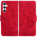 Custodia per cellulare in pelle con motivo tigre in rilievo, For Samsung Galaxy S25 FE 5G, For Samsung Galaxy S25 Edge 5G, For Samsung Galaxy S25 5G, For Samsung Galaxy S25+ 5G
