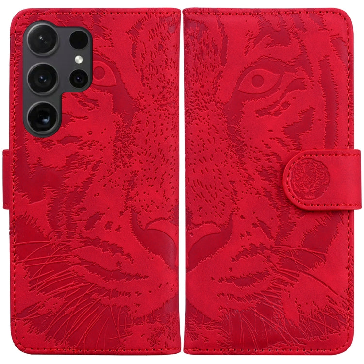 Custodia per cellulare in pelle con motivo tigre in rilievo, For Samsung Galaxy S25 Ultra 5G, For Samsung Galaxy S24 FE 5G