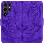 Custodia per cellulare in pelle con motivo tigre in rilievo, For Samsung Galaxy S25 Ultra 5G, For Samsung Galaxy S24 FE 5G
