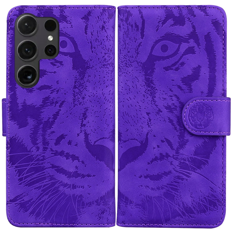 Custodia per cellulare in pelle con motivo tigre in rilievo, For Samsung Galaxy S25 Ultra 5G, For Samsung Galaxy S24 FE 5G