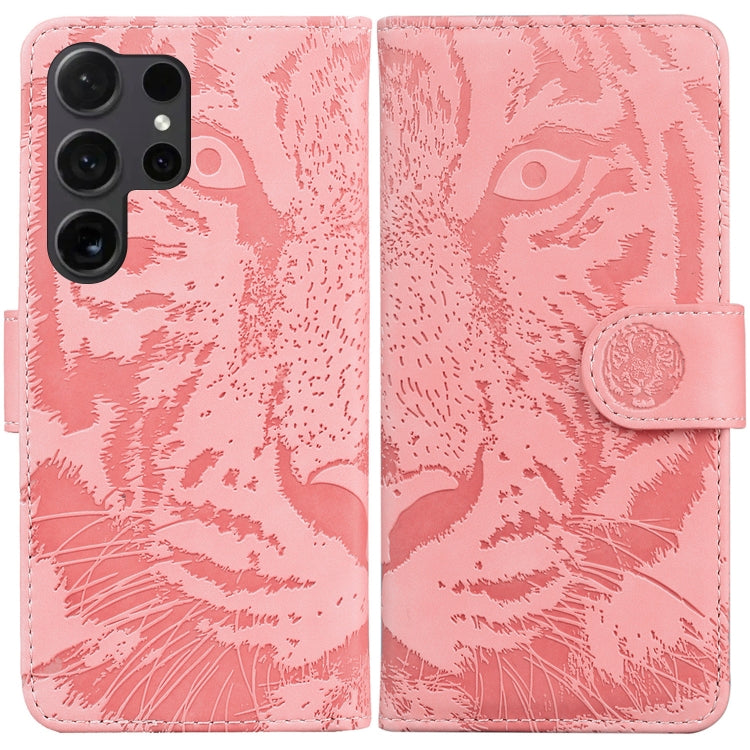 Custodia per cellulare in pelle con motivo tigre in rilievo, For Samsung Galaxy S25 Ultra 5G, For Samsung Galaxy S24 FE 5G