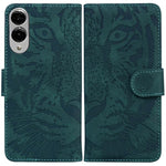Custodia per cellulare in pelle con motivo tigre in rilievo, For Samsung Galaxy S25 FE 5G, For Samsung Galaxy S25 Edge 5G, For Samsung Galaxy S25 5G, For Samsung Galaxy S25+ 5G