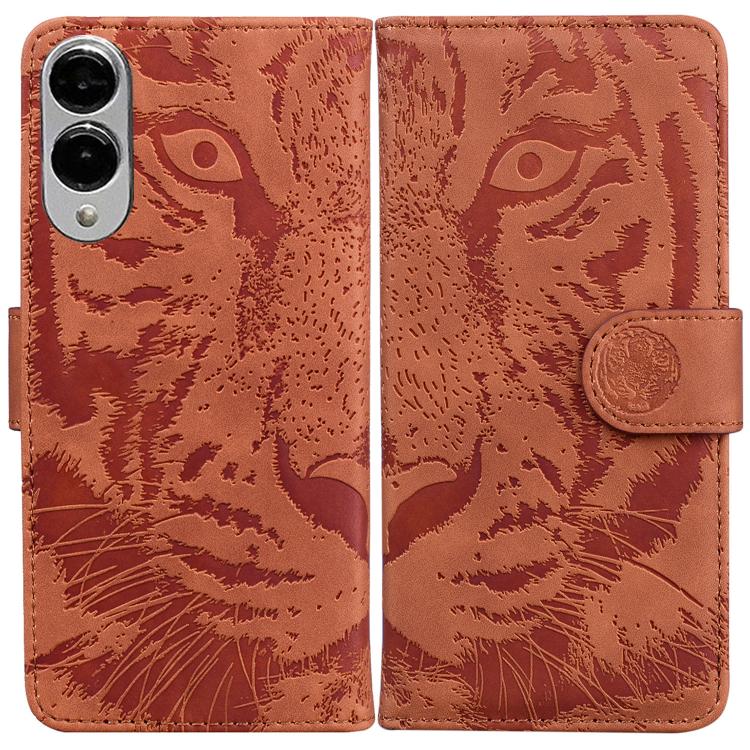 Custodia per cellulare in pelle con motivo tigre in rilievo, For Samsung Galaxy S25 FE 5G, For Samsung Galaxy S25 Edge 5G, For Samsung Galaxy S25 5G, For Samsung Galaxy S25+ 5G