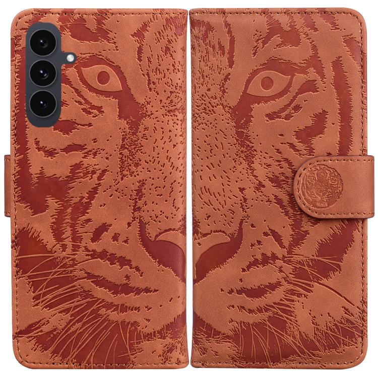 Custodia per cellulare in pelle con motivo tigre in rilievo, For Samsung Galaxy S25 FE 5G, For Samsung Galaxy S25 Edge 5G, For Samsung Galaxy S25 5G, For Samsung Galaxy S25+ 5G