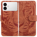 Custodia per cellulare in pelle con motivo tigre in rilievo, For Samsung Galaxy S26+ 5G, For Samsung Galaxy S26 Edge 5G, For Samsung Galaxy S26 Ultra 5G, For Samsung Galaxy S26 5G