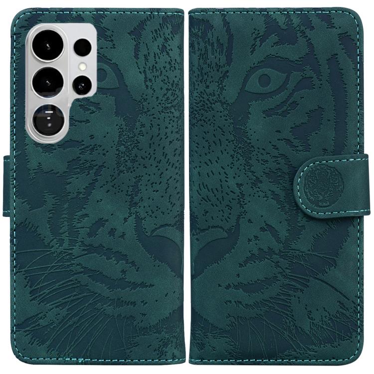 Custodia per cellulare in pelle con motivo tigre in rilievo, For Samsung Galaxy S26+ 5G, For Samsung Galaxy S26 Edge 5G, For Samsung Galaxy S26 Ultra 5G, For Samsung Galaxy S26 5G