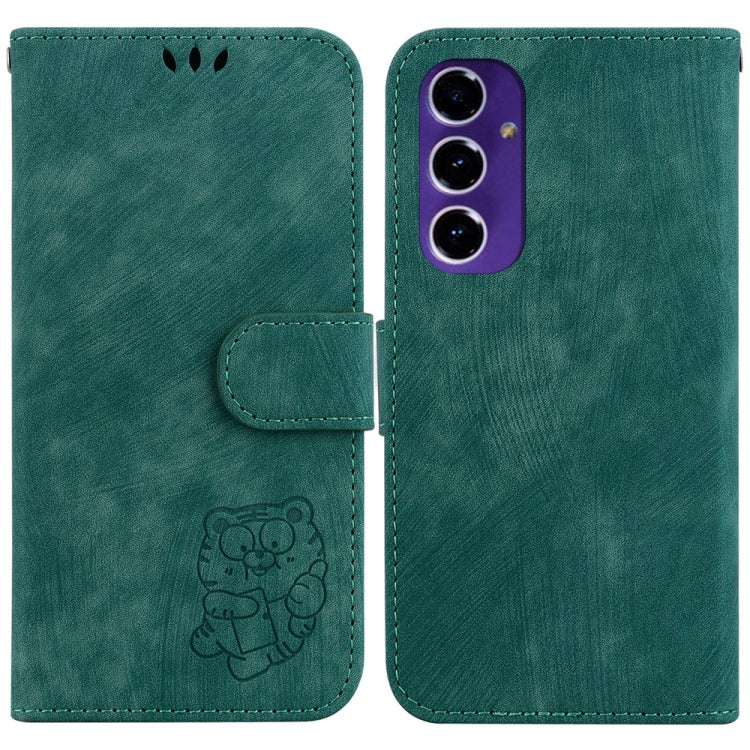 Custodia per telefono in pelle goffrata piccola tigre, For Samsung Galaxy S25 Ultra 5G, For Samsung Galaxy S24 FE 5G