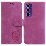 Custodia per telefono in pelle goffrata piccola tigre, For Samsung Galaxy S25 Ultra 5G, For Samsung Galaxy S24 FE 5G