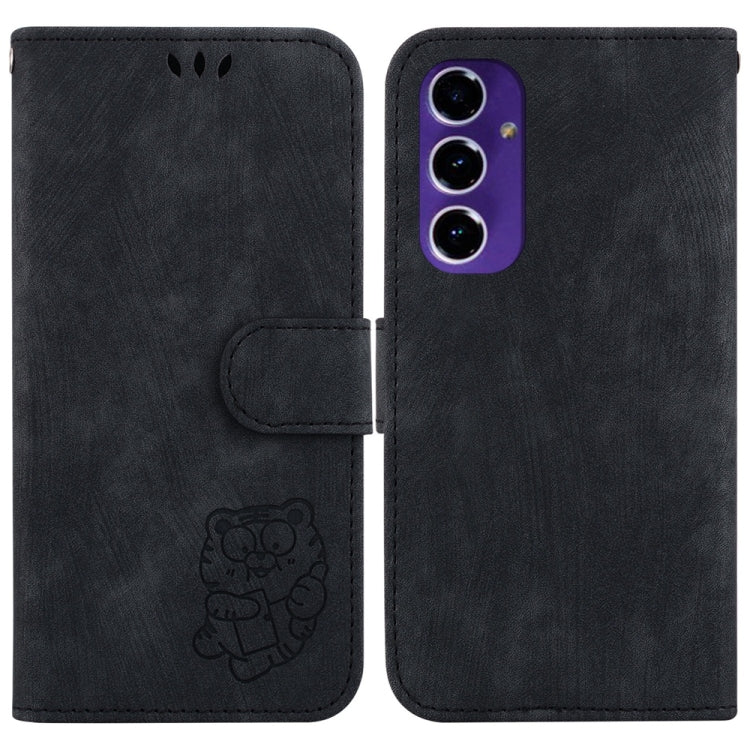 Custodia per telefono in pelle goffrata piccola tigre, For Samsung Galaxy S25 Ultra 5G, For Samsung Galaxy S24 FE 5G