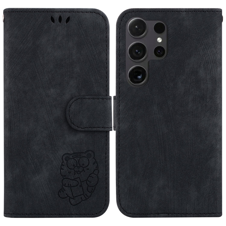 Custodia per telefono in pelle goffrata piccola tigre, For Samsung Galaxy S25 Ultra 5G, For Samsung Galaxy S24 FE 5G
