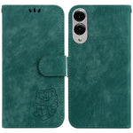 Custodia per telefono in pelle goffrata piccola tigre, For Samsung Galaxy S25 FE 5G, For Samsung Galaxy S25 Edge 5G, For Samsung Galaxy S25 5G, For Samsung Galaxy S25+ 5G
