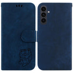Custodia per telefono in pelle goffrata piccola tigre, For Samsung Galaxy S25 FE 5G, For Samsung Galaxy S25 Edge 5G, For Samsung Galaxy S25 5G, For Samsung Galaxy S25+ 5G