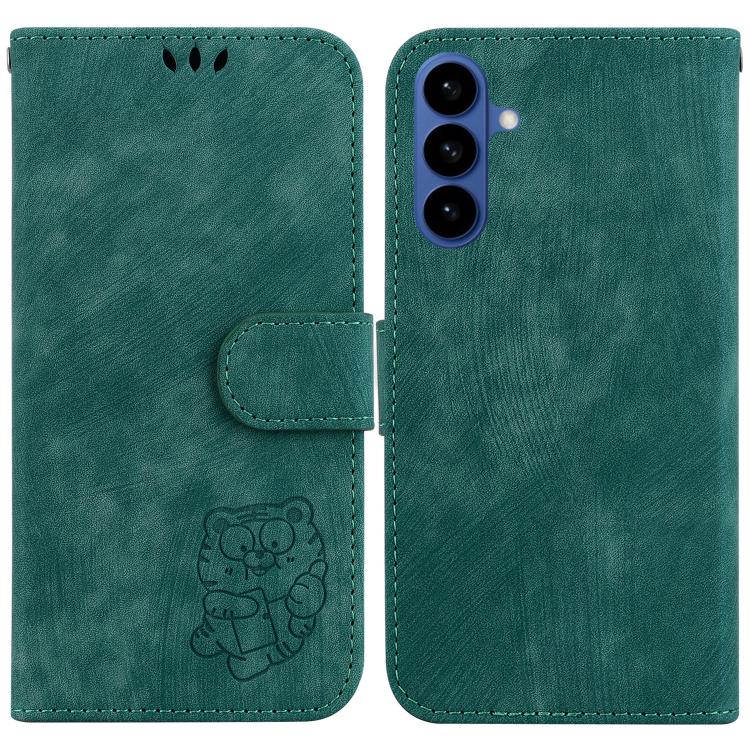 Custodia per telefono in pelle goffrata piccola tigre, For Samsung Galaxy S26+ 5G, For Samsung Galaxy S26 Edge 5G, For Samsung Galaxy S26 Ultra 5G, For Samsung Galaxy S26 5G