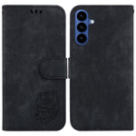 Custodia per telefono in pelle goffrata piccola tigre, For Samsung Galaxy S26+ 5G, For Samsung Galaxy S26 Edge 5G, For Samsung Galaxy S26 Ultra 5G, For Samsung Galaxy S26 5G
