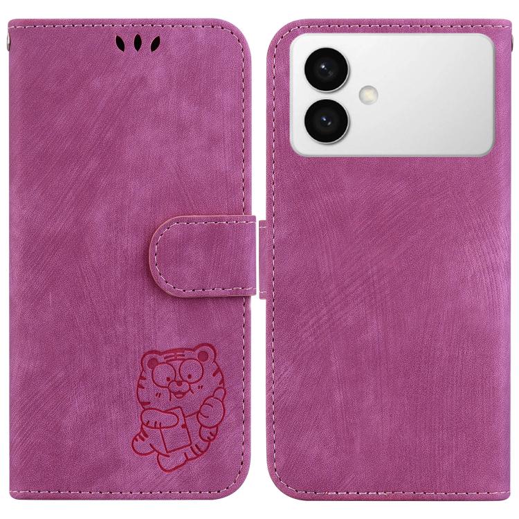Custodia per telefono in pelle goffrata piccola tigre, For Samsung Galaxy S26+ 5G, For Samsung Galaxy S26 Edge 5G, For Samsung Galaxy S26 Ultra 5G, For Samsung Galaxy S26 5G