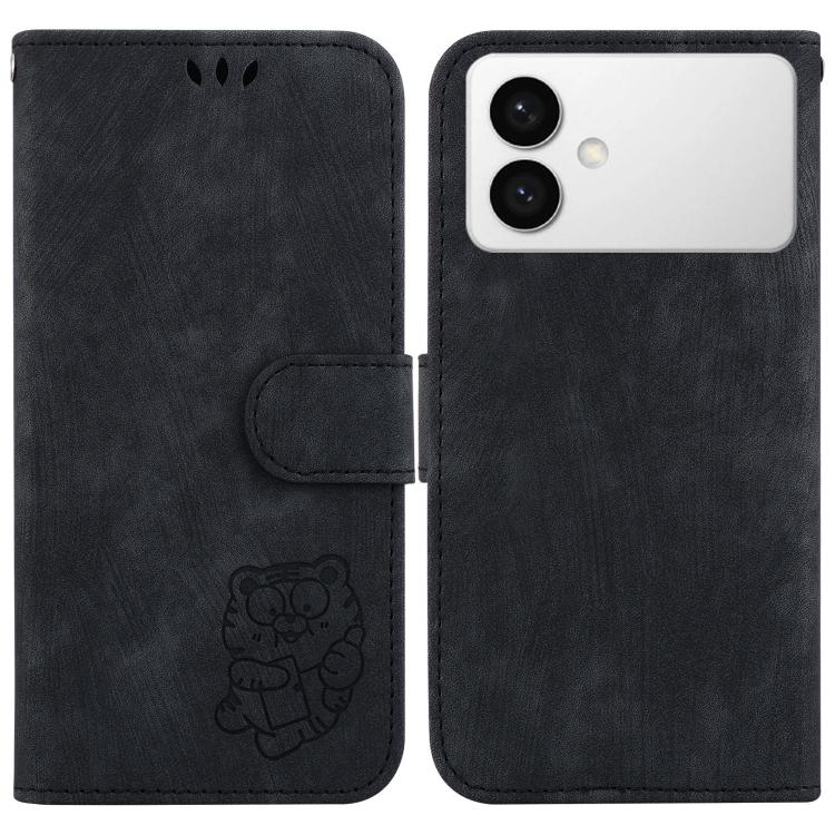 Custodia per telefono in pelle goffrata piccola tigre, For Samsung Galaxy S26+ 5G, For Samsung Galaxy S26 Edge 5G, For Samsung Galaxy S26 Ultra 5G, For Samsung Galaxy S26 5G