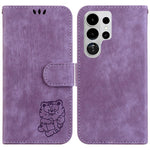 Custodia per telefono in pelle goffrata piccola tigre, For Samsung Galaxy S26+ 5G, For Samsung Galaxy S26 Edge 5G, For Samsung Galaxy S26 Ultra 5G, For Samsung Galaxy S26 5G
