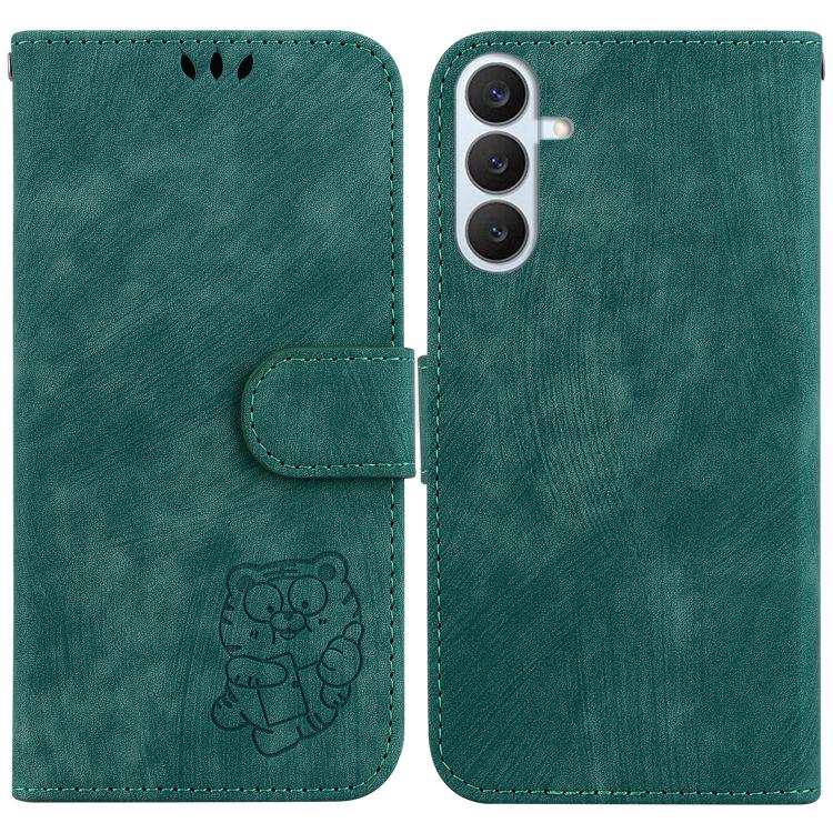 Custodia per telefono in pelle goffrata piccola tigre, For Samsung Galaxy S26+ 5G, For Samsung Galaxy S26 Edge 5G, For Samsung Galaxy S26 Ultra 5G, For Samsung Galaxy S26 5G