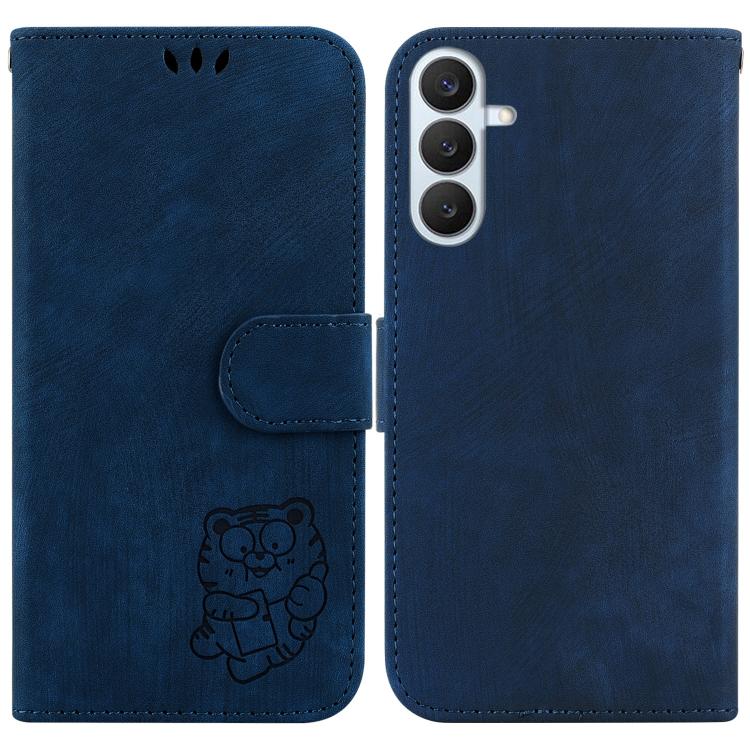 Custodia per telefono in pelle goffrata piccola tigre, For Samsung Galaxy S26+ 5G, For Samsung Galaxy S26 Edge 5G, For Samsung Galaxy S26 Ultra 5G, For Samsung Galaxy S26 5G