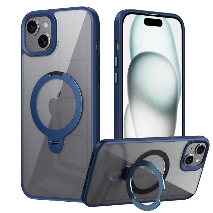 Custodia per telefono trasparente con supporto ad anello magnetico rotante MagSafe, For iPhone 15 Plus, For iPhone 15, For iPhone 14 Plus, For iPhone 14, For iPhone 14 Pro, For iPhone 14 Pro Max