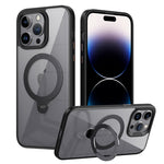 Custodia per telefono trasparente con supporto ad anello magnetico rotante MagSafe, For iPhone 13 Pro Max, For iPhone 13 Pro, For iPhone 13, For iPhone 12 / 12 Pro, For iPhone 12 Pro Max