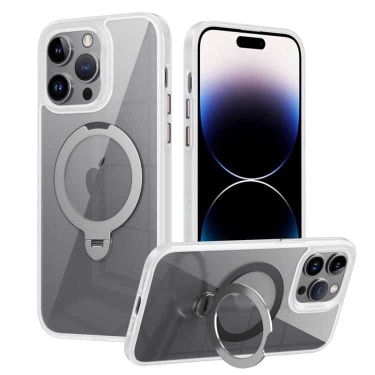 Custodia per telefono trasparente con supporto ad anello magnetico rotante MagSafe, For iPhone 13 Pro Max, For iPhone 13 Pro, For iPhone 13, For iPhone 12 / 12 Pro, For iPhone 12 Pro Max