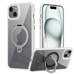 Custodia per telefono trasparente con supporto ad anello magnetico rotante MagSafe, For iPhone 13 Pro Max, For iPhone 13 Pro, For iPhone 13, For iPhone 12 / 12 Pro, For iPhone 12 Pro Max