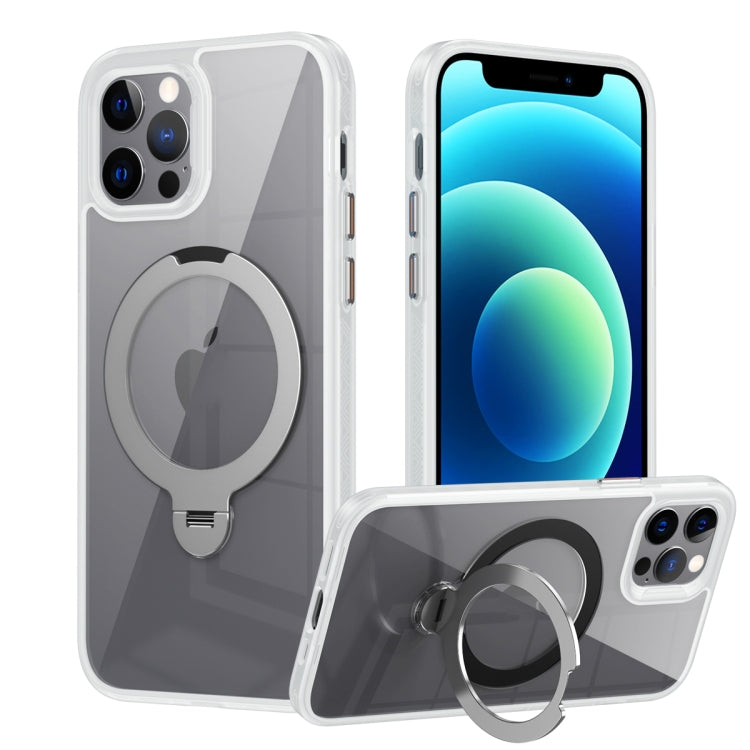 Custodia per telefono trasparente con supporto ad anello magnetico rotante MagSafe, For iPhone 13 Pro Max, For iPhone 13 Pro, For iPhone 13, For iPhone 12 / 12 Pro, For iPhone 12 Pro Max