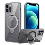 Custodia per telefono trasparente con supporto ad anello magnetico rotante MagSafe, For iPhone 13 Pro Max, For iPhone 13 Pro, For iPhone 13, For iPhone 12 / 12 Pro, For iPhone 12 Pro Max