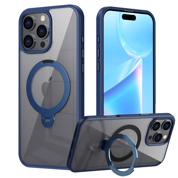 Custodia per telefono trasparente con supporto ad anello magnetico rotante MagSafe, For iPhone 16 Pro Max, For iPhone 16 Pro, For iPhone 16 Plus, For iPhone 16, For iPhone 15 Pro Max, For iPhone 15 Pro