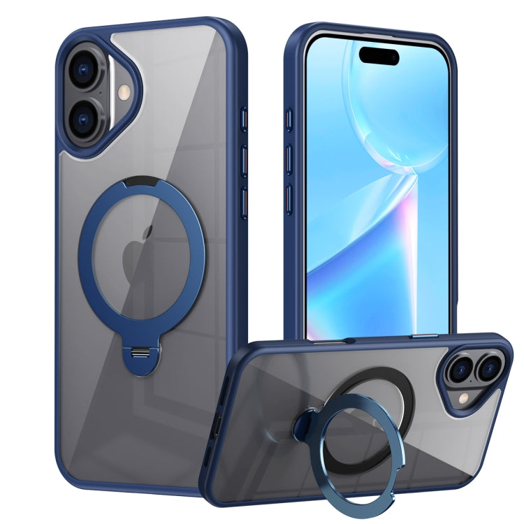 Custodia per telefono trasparente con supporto ad anello magnetico rotante MagSafe, For iPhone 16 Pro Max, For iPhone 16 Pro, For iPhone 16 Plus, For iPhone 16, For iPhone 15 Pro Max, For iPhone 15 Pro