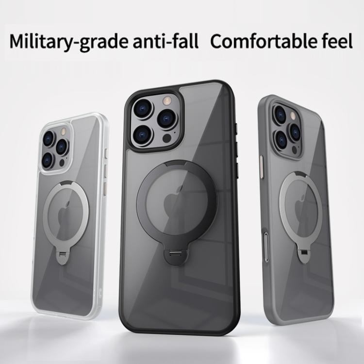 Custodia per telefono trasparente con supporto ad anello magnetico rotante MagSafe, For iPhone 15 Plus, For iPhone 15, For iPhone 14 Plus, For iPhone 14, For iPhone 14 Pro, For iPhone 14 Pro Max